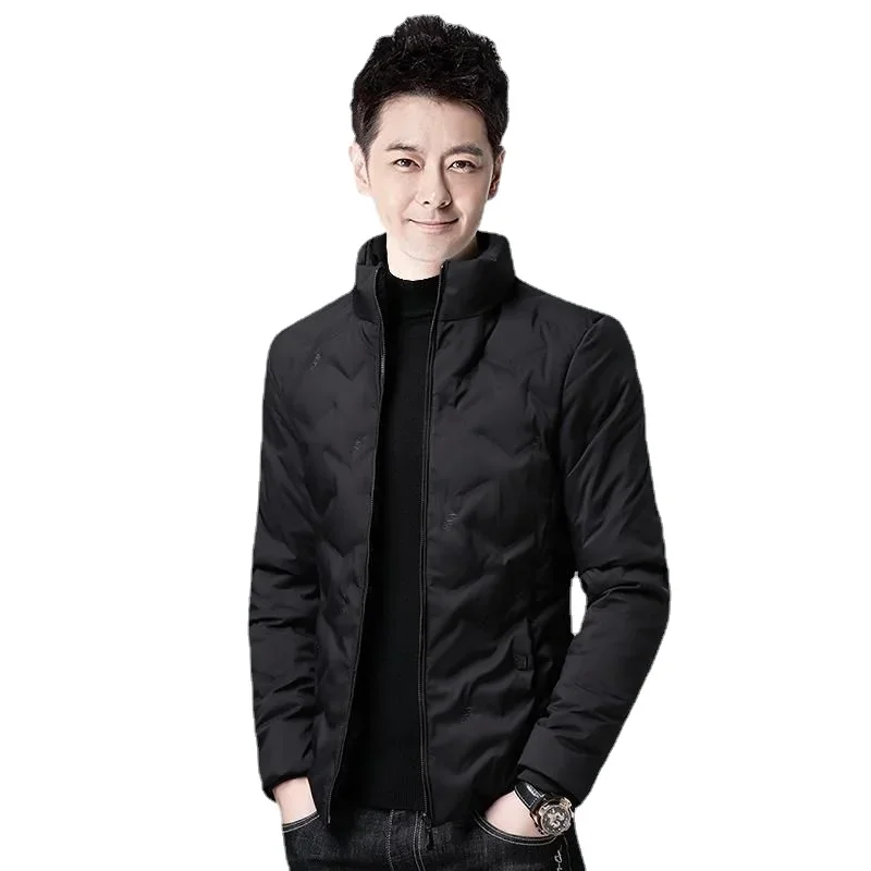New Men Down Jacket Winter Coat Male Given To Philandering Parkas Warm Outwear Stand Collar Overcoat