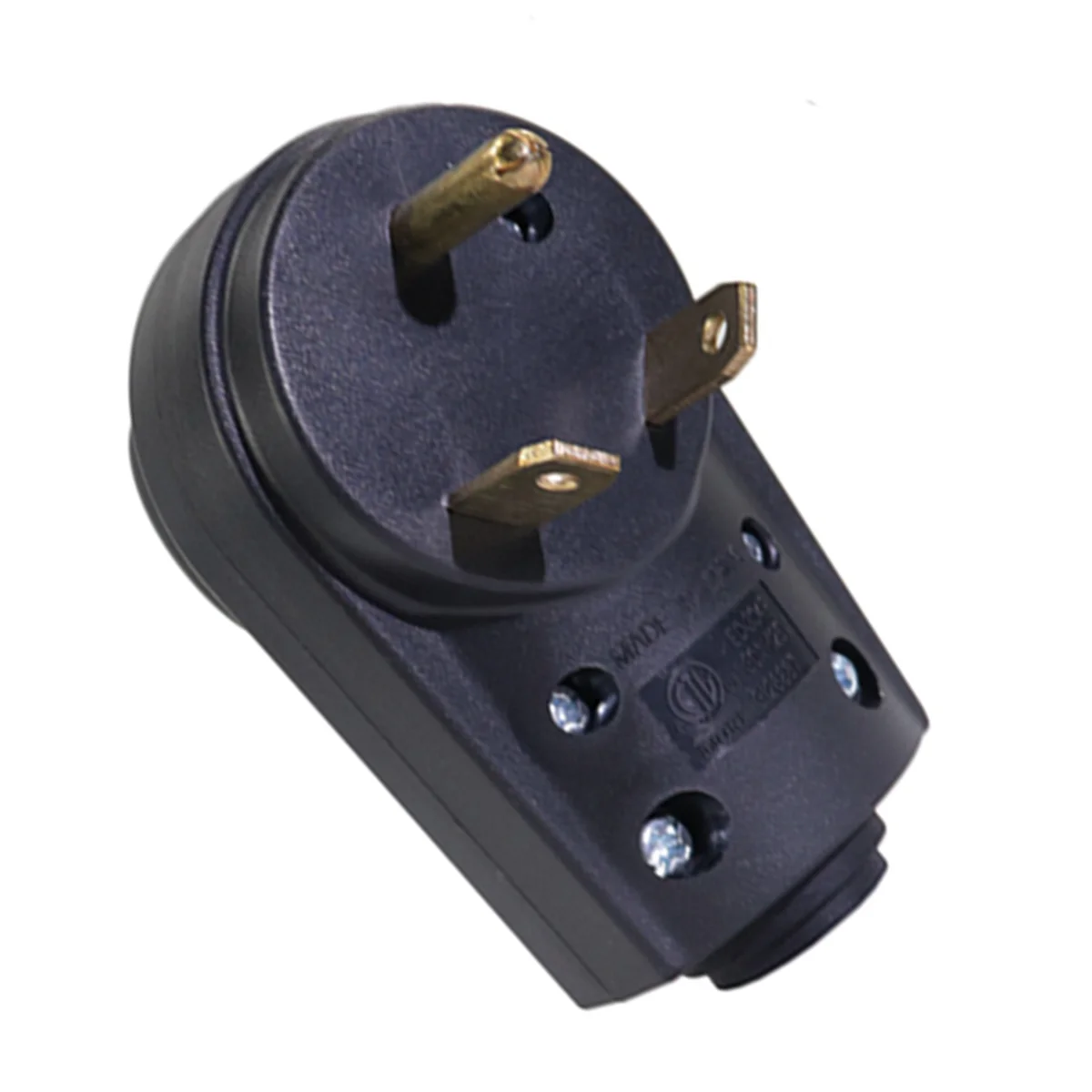

Replacement Plug Male 30A 125V US Style RV Plug (Black)