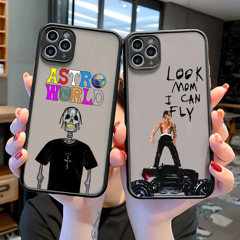 

Travis Scott Huncho Jack ASTROWORLD Cellphone Clear Matte PC Back Phone Case For iphone 11 12 13 14 Pro XS Max 7 8Plus X XR case