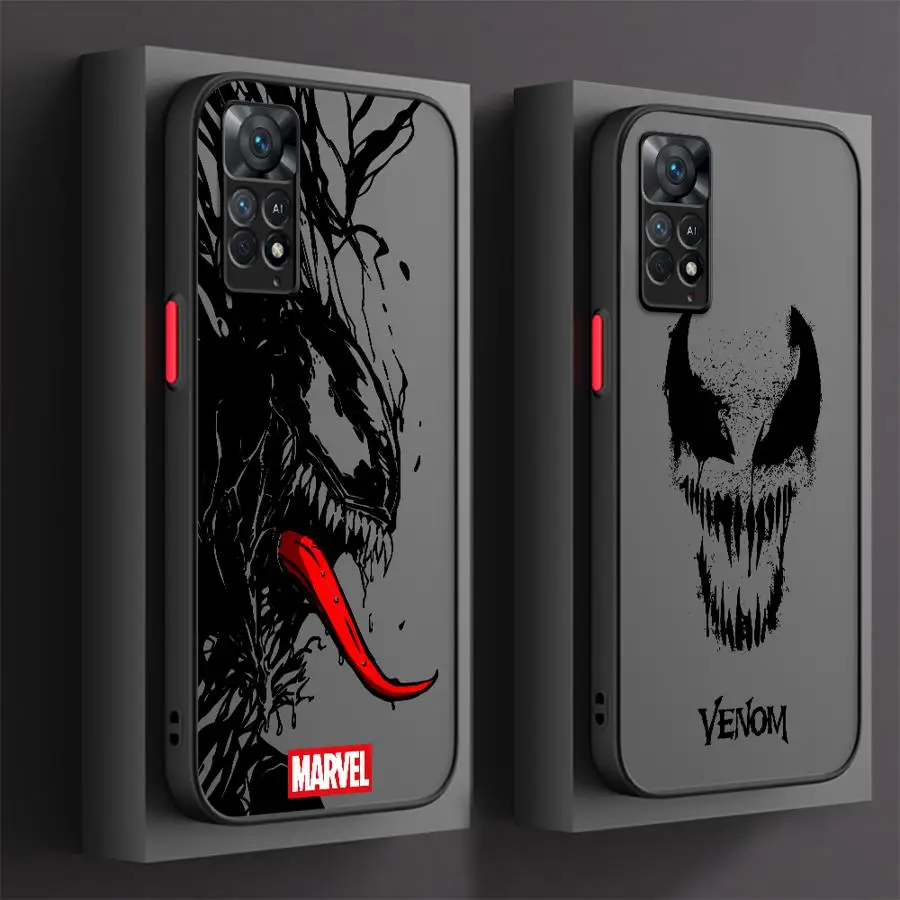 Marvel Venom Hero Phone Case for Xiaomi Redmi Note 11 Pro 5G 12S 11S 12 13 Plus 10S 10 7 8 9 Coque Cover