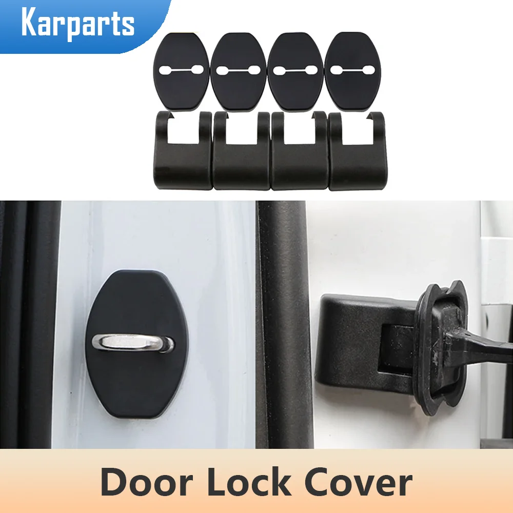 

4Pcs Door Lock Cover Stopper Protection Sticker for VW Jetta Golf Polo Passat B5 B6 B7 CC for Skoda Octavia A7 Fabia Rapid Yeti