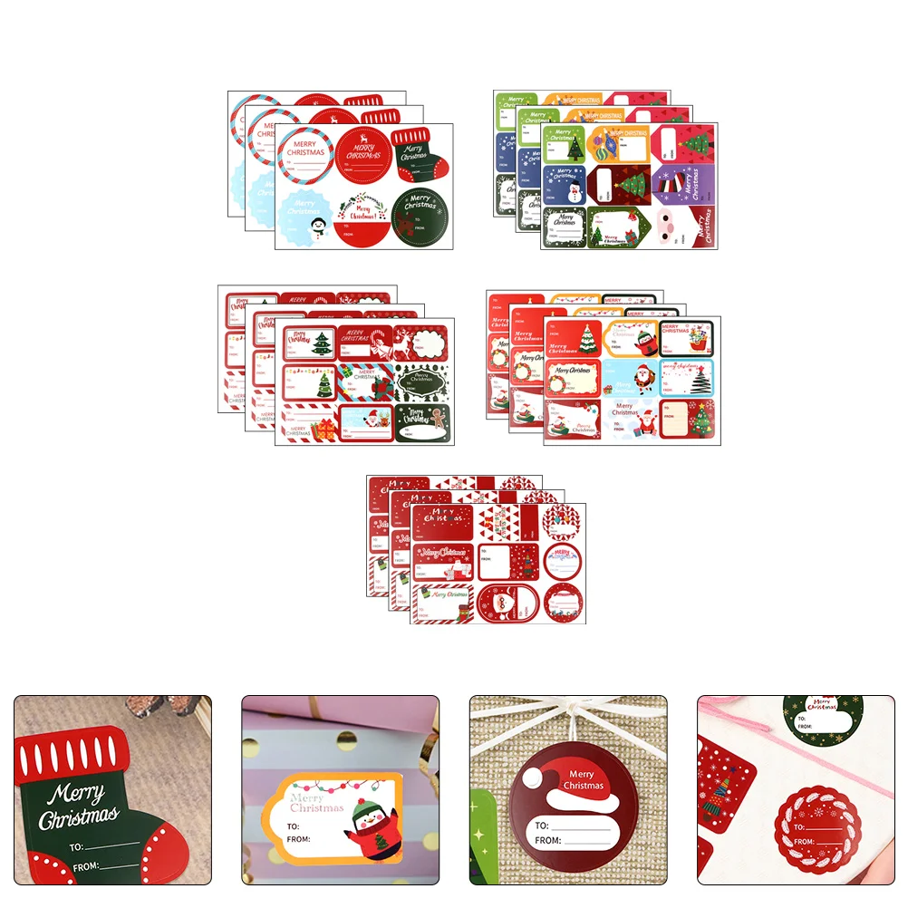 

15pcs Decorative Nice Creative Gift Stickers Gift Labels for Decor