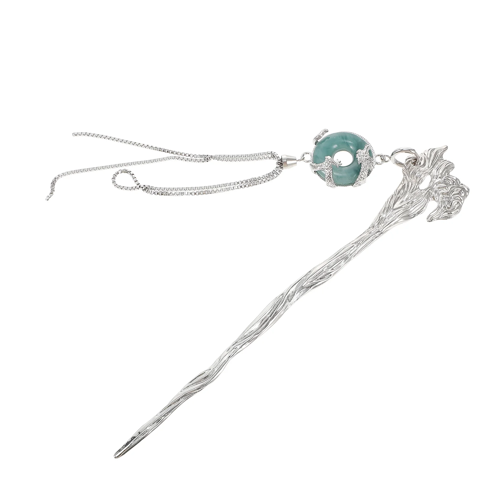

Women Hair Stick Bun Chopstick Chinese Rhinestone Clips Vintage Hairpin Fork Tassel Sticks