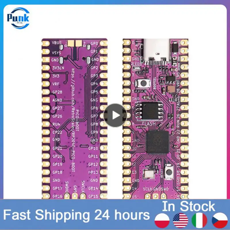 

One-button Reset Start Replacement Modchip 133 Mhz Rp2040 Microcontroller Chip Usb 500 Ma Ngc Card Reader Type-c