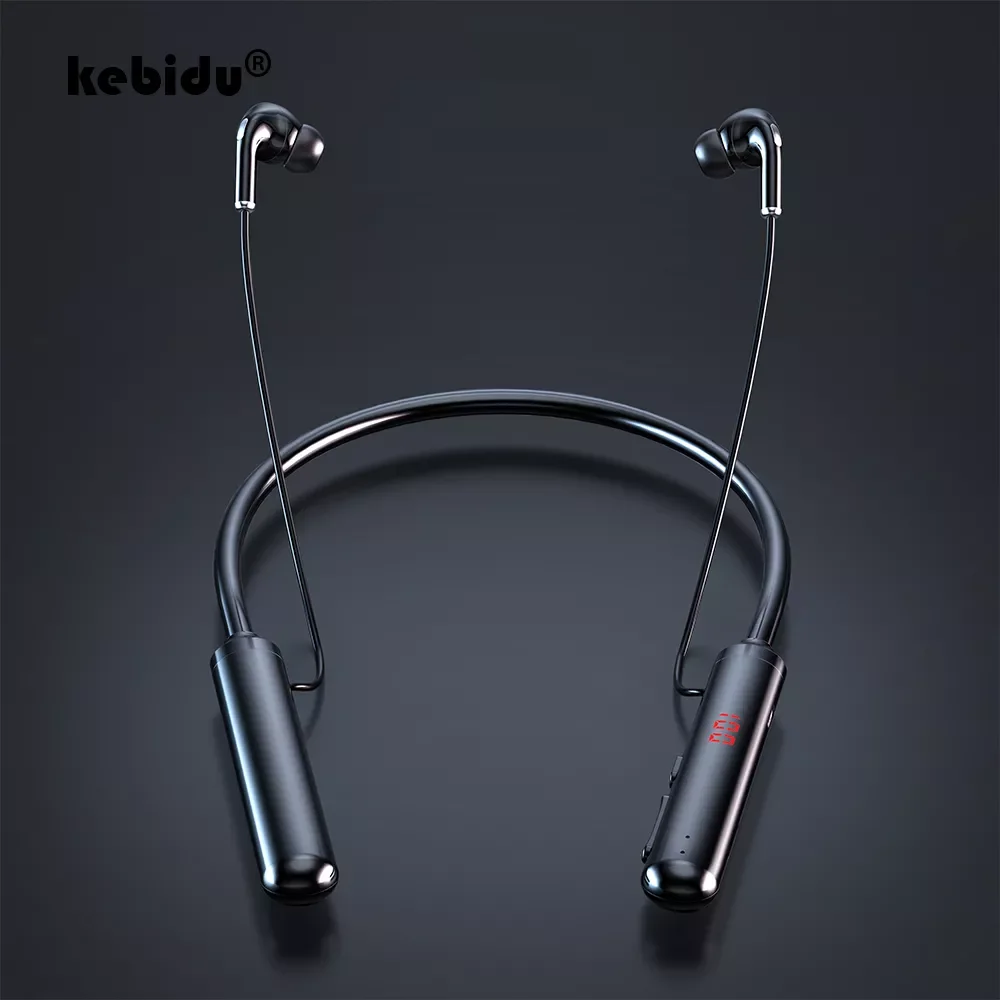 

LED Bluetooth Wireless Headphones 5.0 Sports Earbuds Waterproof Sports Headset For Iphone 11 Xiaomi Redmi 10 Samsung S9