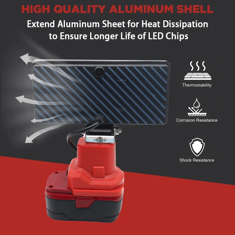 Светодиодный сигнальный рабочий фонарь фонарик электрический прожектор