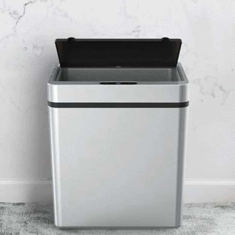 

Automatic Pressless Intelligent Induction Motion Sensor Kitchen Trash Can Wide Opening Sensor Waste Garbage Bin Retail