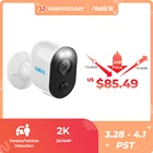 Reolink 4MP WiFi Солнечная энергия Камера Argus 3 человека и автомобиля обнаружения прожектор Цвет ночной Открытый PIR 2-полосная аудио камера безопасности IP