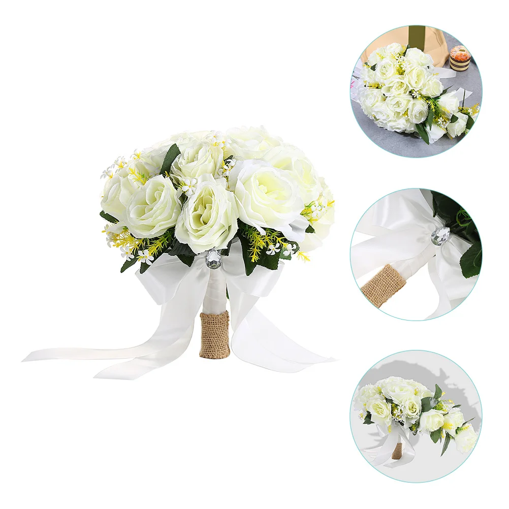 

Simulation Flower Bouquet Imitation Bouquet Bridal Holding Bouquet Wedding Bridal Bouquet for Outdoor Festival Party