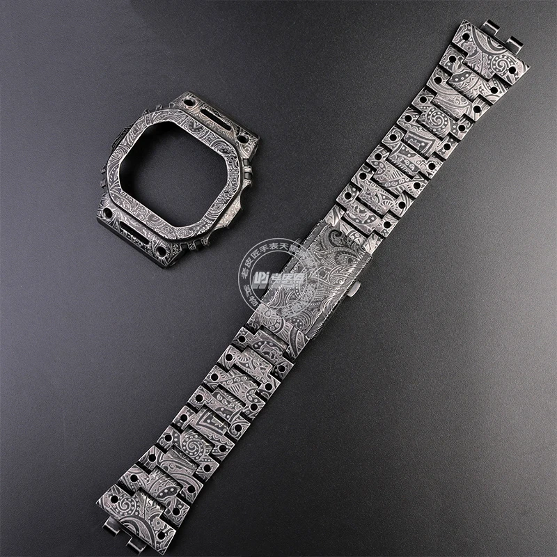 Ремешок для Casio DW5600/5610 Женский модифицированный металлический браслет с рисунком