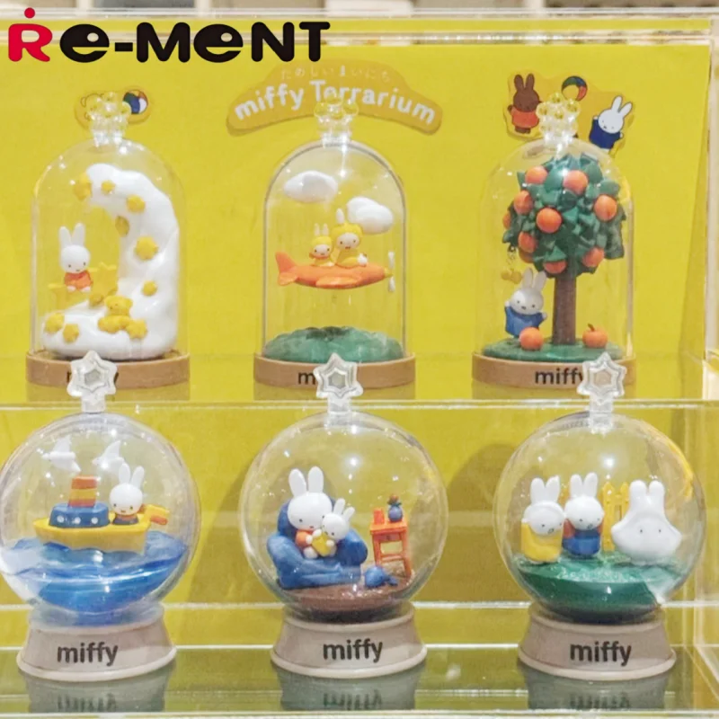 Фото Коллекционная миниатюрная фигурка Re-Ment Miffy Terrarium Blind Box: Ежедневные забавные сцены, декор для рабочего стола для фанатов Миффи и коллекционеров игрушек №2