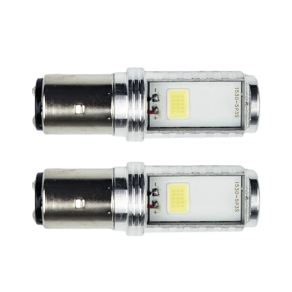 

1000Lm H6 BA20D LED Motorcycle Headlight Bulbs COB High Brightness White Hi/Low Beam Conversion Lights 12V Accssory