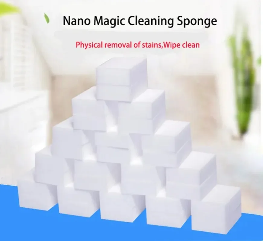 

10 шт. нано-губка, волшебная чистящая ткань, чистящая хлопковая щетка для чашек чая, инструмент для чистки ванной, кухни
