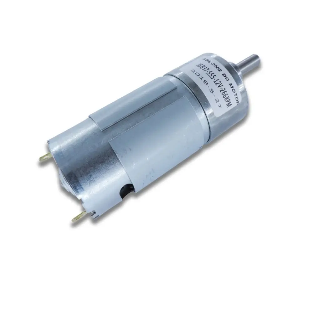 JGB37-555 37mm small high torque dc motor  small dc gear motor for robot 12V 555 PM DC Reducton industrial gear motor
