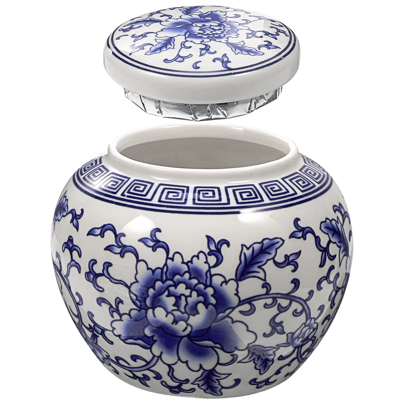 

Decorative Jar Convenient Tea Container Ceramic Set Jars Loose Storage Containers Lids