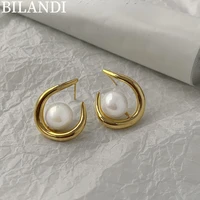 bilandi 925%c2%a0silver%c2%a0needle women jewelry pearl earring 2022 new trend vintage temperament drop earrings for women party gifts