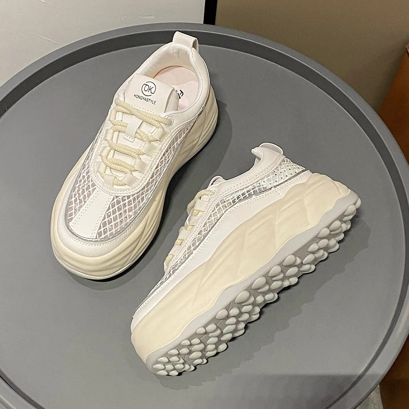 Women's Sneakers with Sparkles Shoes Woman Shoes Luxury Platform Woman-shoes Womens Trainers Rhinestone Fashion Heels Casual