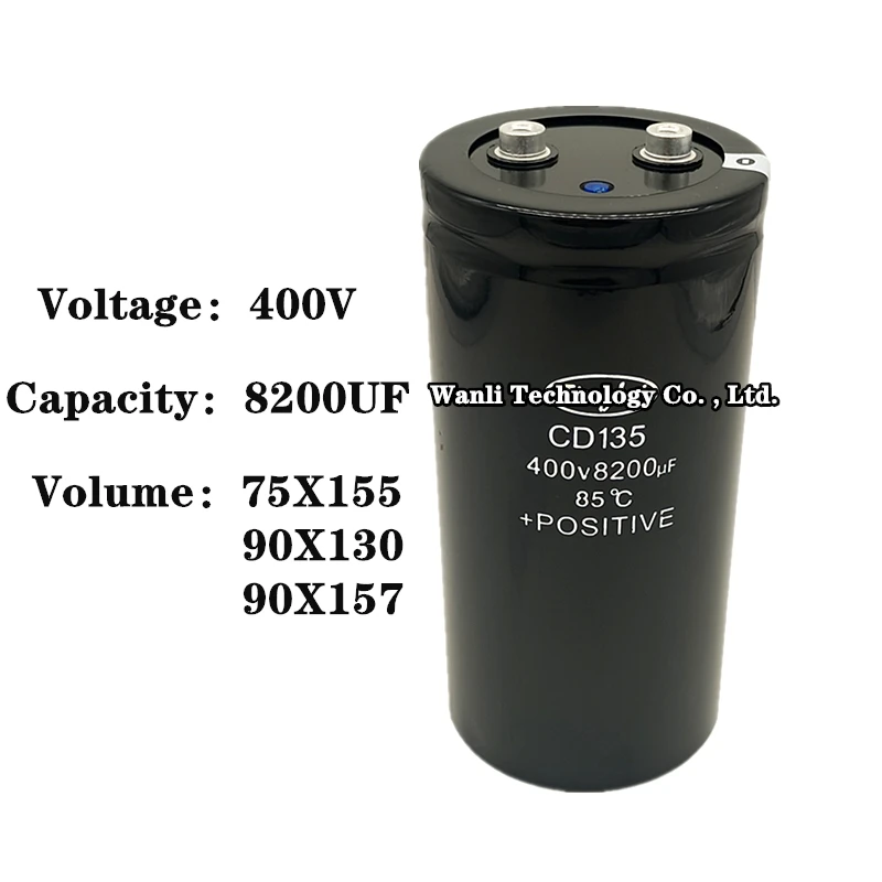 1 шт./партия электролитический конденсатор 400V8200UF 8200uf400v CD135 75X155mm 90x130mm 90X157mm