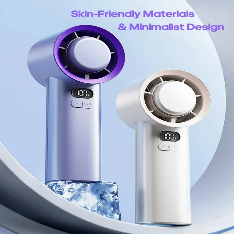 Новинка 2024 сверхсильный бесшумный ручной вентилятор для охлаждения удобный