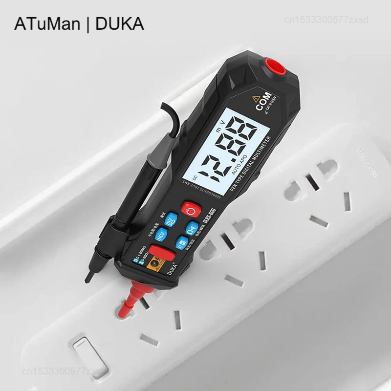 

DUKA ATuMan Digital Multimeter Pen Meter DC AC Voltage Resistance NCV Portable Non-Contact Test Pencil Tool Multimetro Indicator