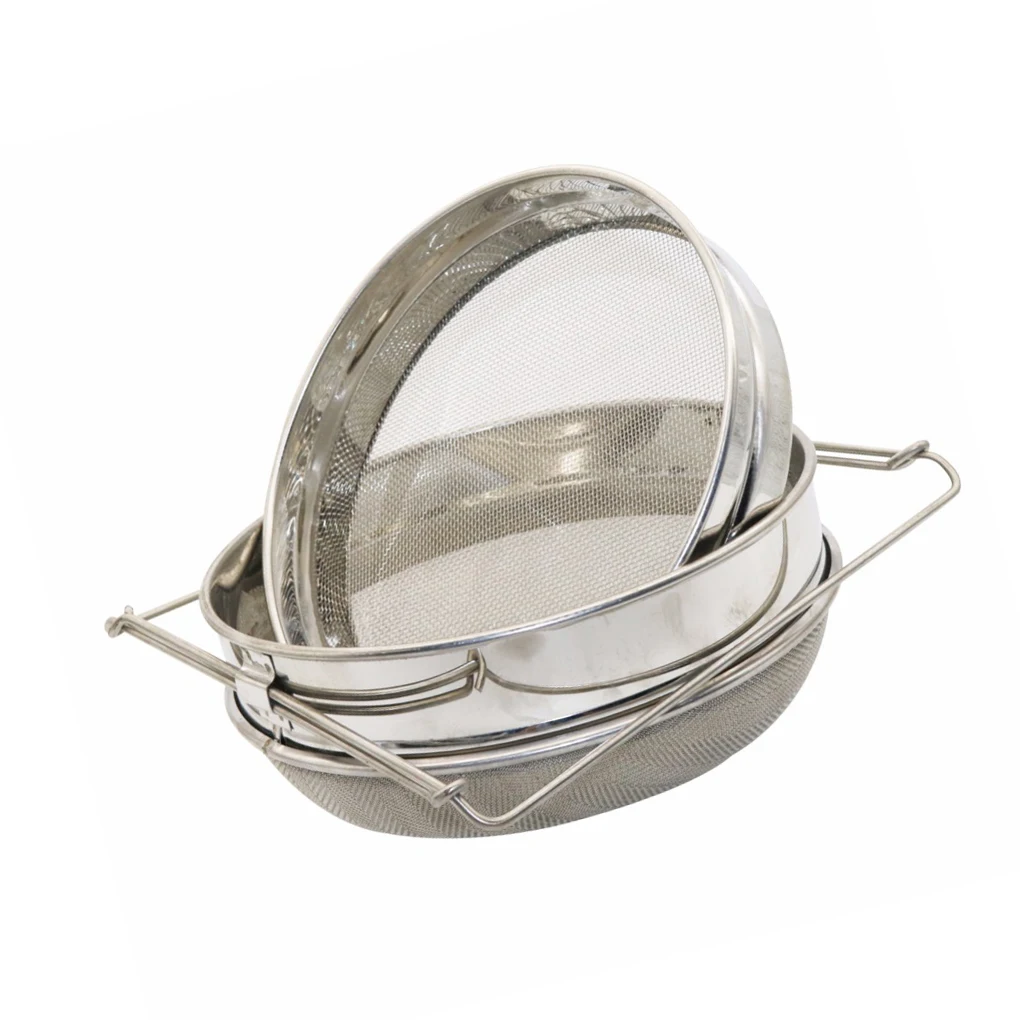 

Honey Strainer Reusable Double-Layer Stainless Steel Beekeeping Filter Straining Tool Yogurt Extraction for Beekeeper