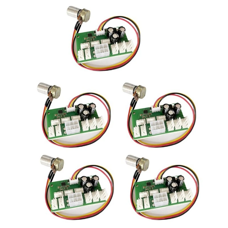 

5Pcs Computer Case Miner Fan Speed Controller 8-Channel Fan Hub PWM High-Power Violent Fan Controller Fan Speed Governor