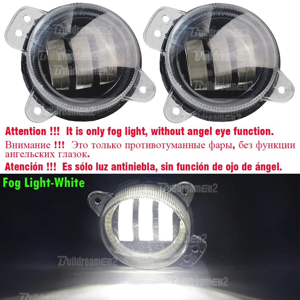 

2 шт. Автомобильные противотуманные фары Canbus Angel Eye LED DRL дневные ходовые огни 30 Вт 9006 для Skoda Fabia Mk2 2007 2008 2009 2010