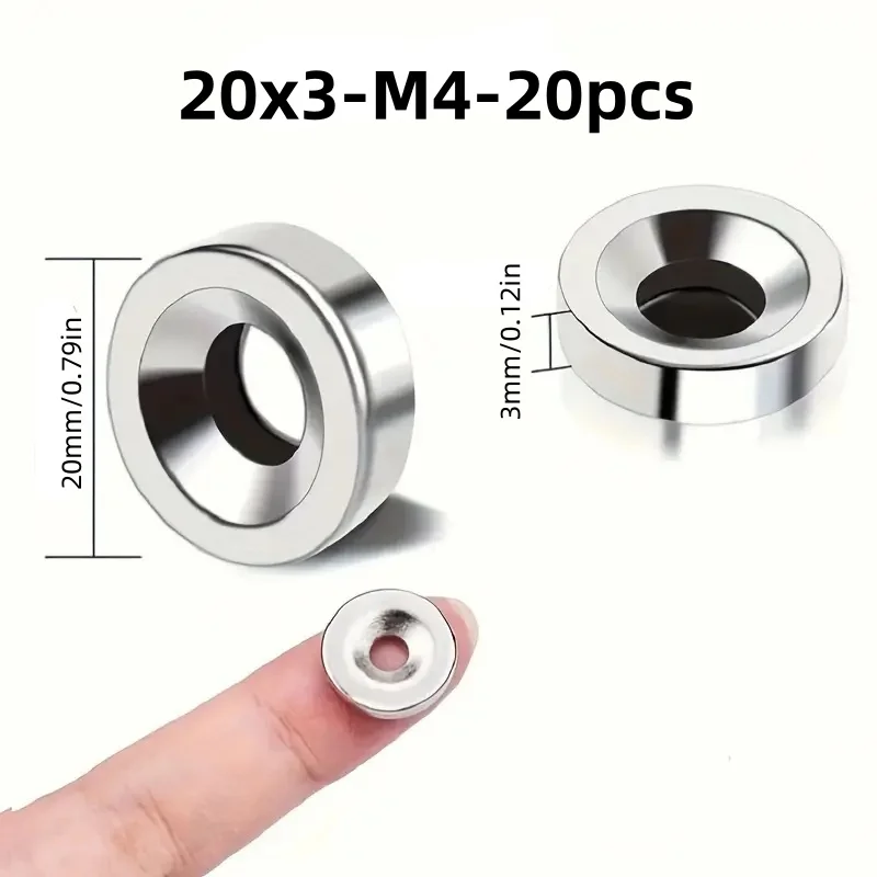 

10x5-M3/12x5-M3/15x3/15x5/20x3 Маленькие магниты, магниты с отверстиями и потайным отверстием, магниты для шкафа для дверей шкафа, дома, кухни