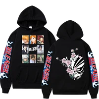 bleach anime hoodie kurosaki ichigo printed hoodie sweatshirts men and women clothing japanese streetwear fashion pullover tops