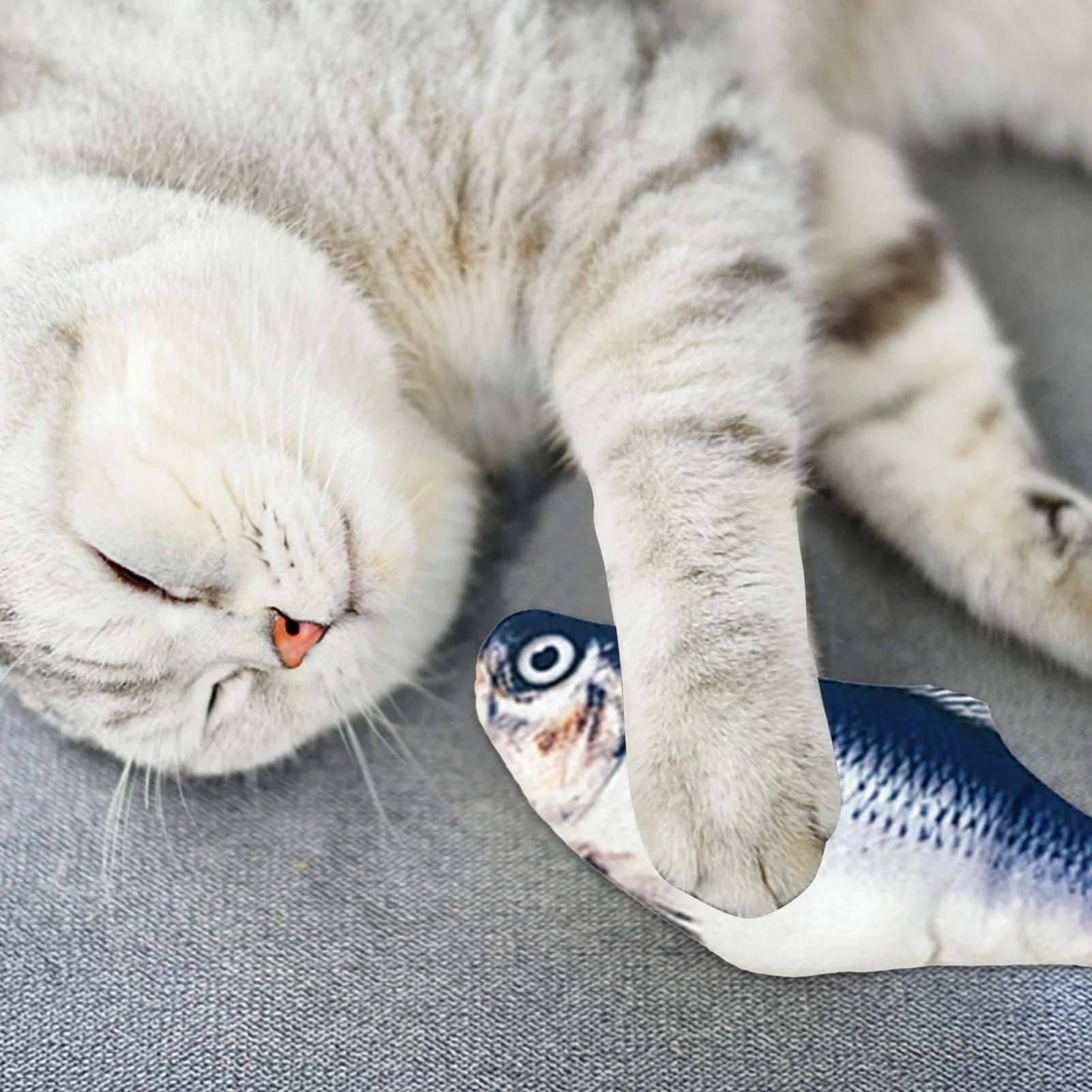 

Flopping Fish Cat Toy Vibrating Catnip Realistic Interactive Flopping Fish Rechargeable Interactive Catnip Toys For Small Dogs