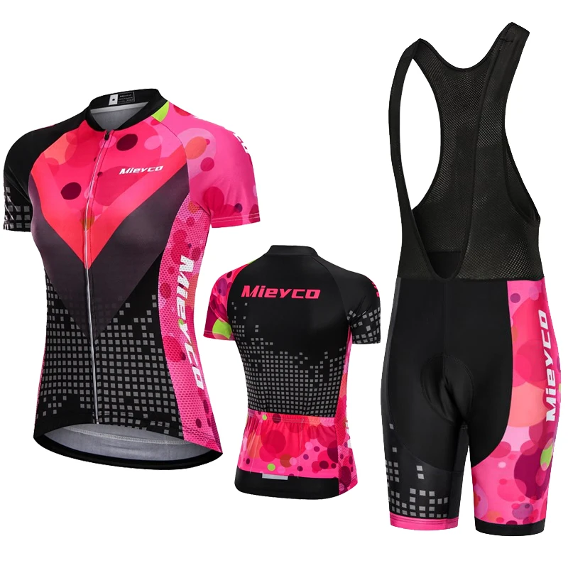 

Mieyco Cycling Jersey Set Women's Summer Suits With Shorts For Bicycle Woman Outfits Clothing Femininas Road Bike MTB Sportswear