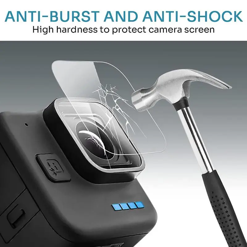 

Закаленное стекло для защиты экрана для GoPro Hero 11 Mini Black Защитная пленка для объектива для Hero 11 Mini АКСЕССУАРЫ