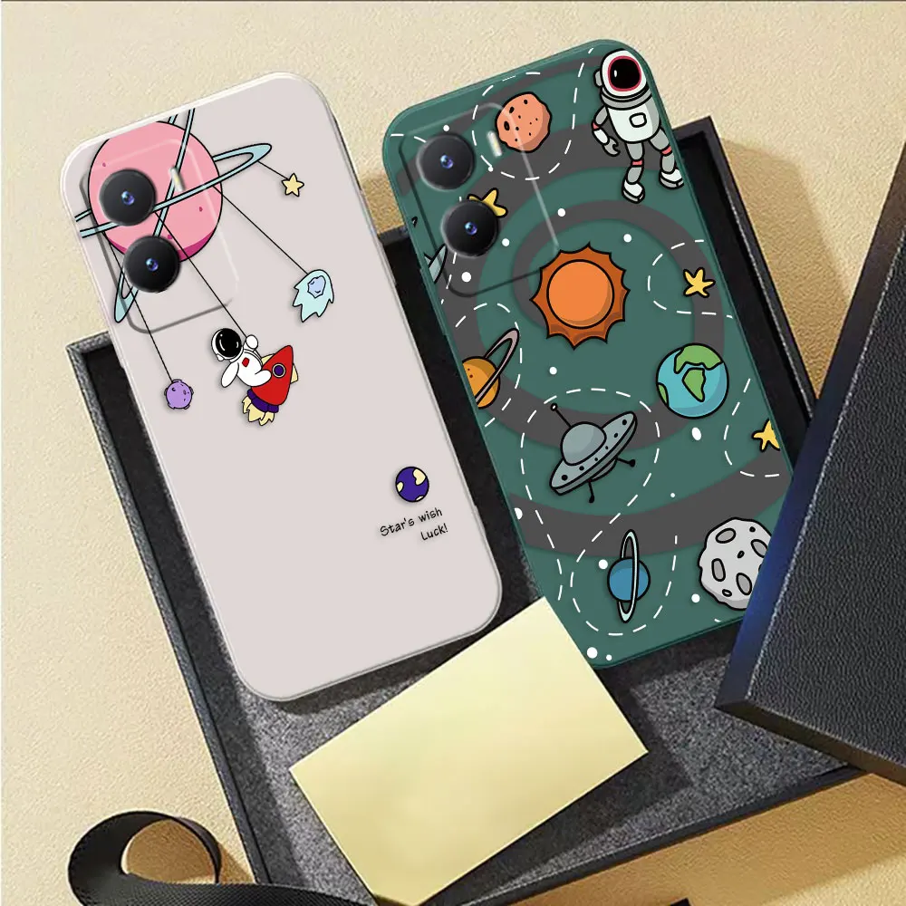 Астронавт Космос Звезда фотосессия для VIVO Y55S Y30 Y31 Y33S Y55 Y35 Y51S Y52S Y53S Y66 Y71T Y73S Y77 чехол