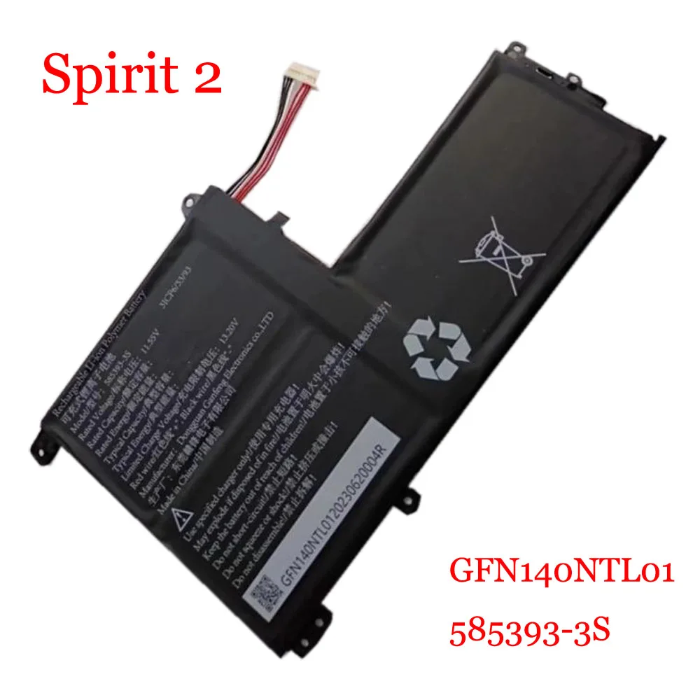 Аккумулятор для ноутбука itel Spirit 2 GFN140NTL01 585393-3S 11 4 V 4350MAH 49.59WH новинка