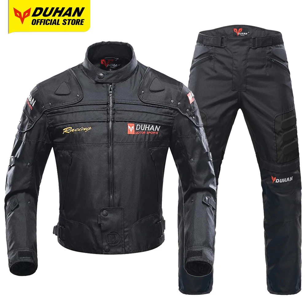 DUHAN Motorcycle Jacket Waterproof Jaqueta Motoqueiro Men's Moto Cycling Chaqueta Winter Autumn Cold-proof Protective Suit