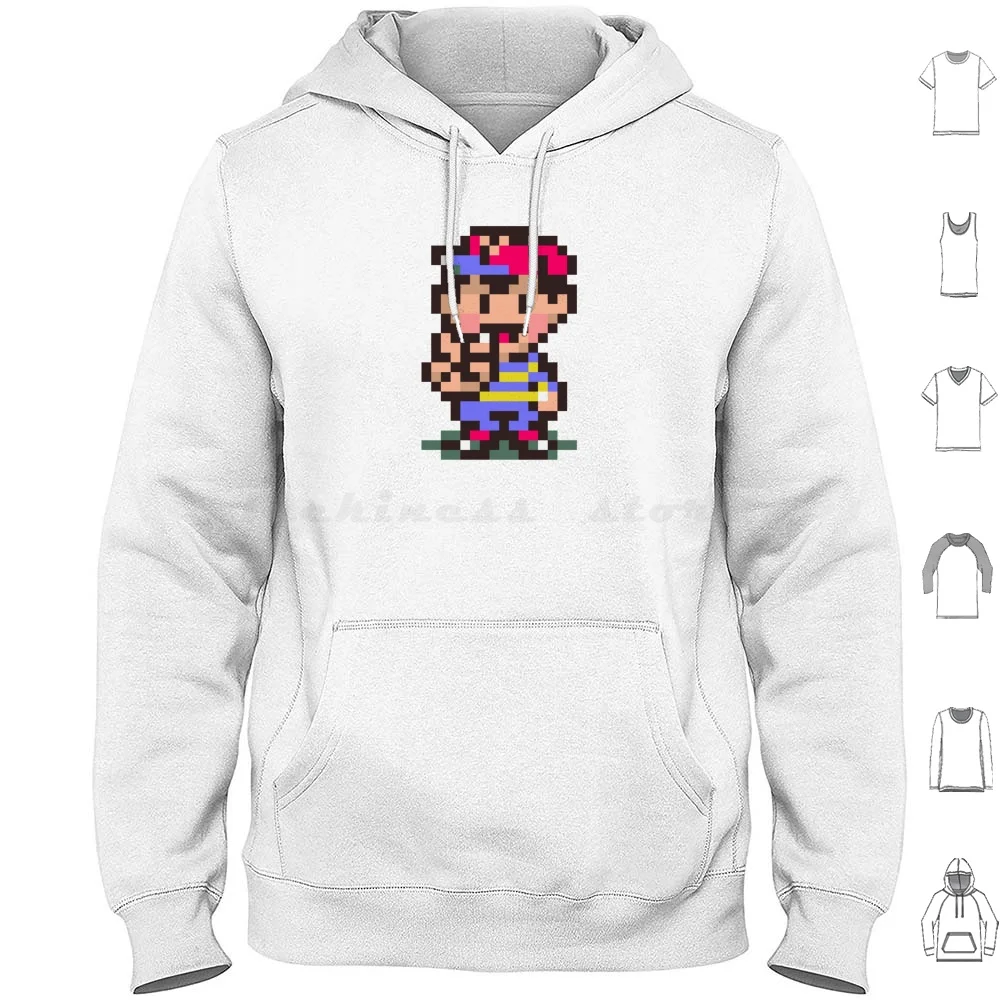 

Fuzzy Pickles Sprite Hoodie cotton Long Sleeve Earthbound Ness Mother Snes Mother 2 Lucas Mother 3 Retro Super Smash Bros Game
