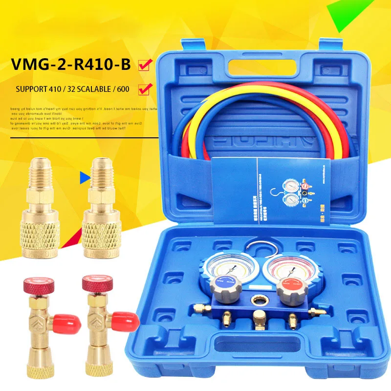 

New VMG-2-R410a-B Air Conditioning Plus Fluoride Table R410 Refrigerant Table /Car Air Conditioning Plus Fluoride Tools Sets