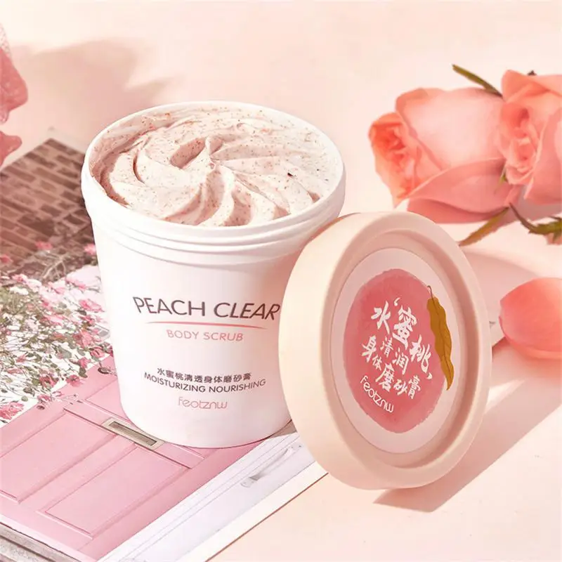 

200ml New Niacinamide Body Scrub Ice Peach Exfoliating Smooth Nourish Moisturizing Whitening Pore Cleansing Lighten Melanin