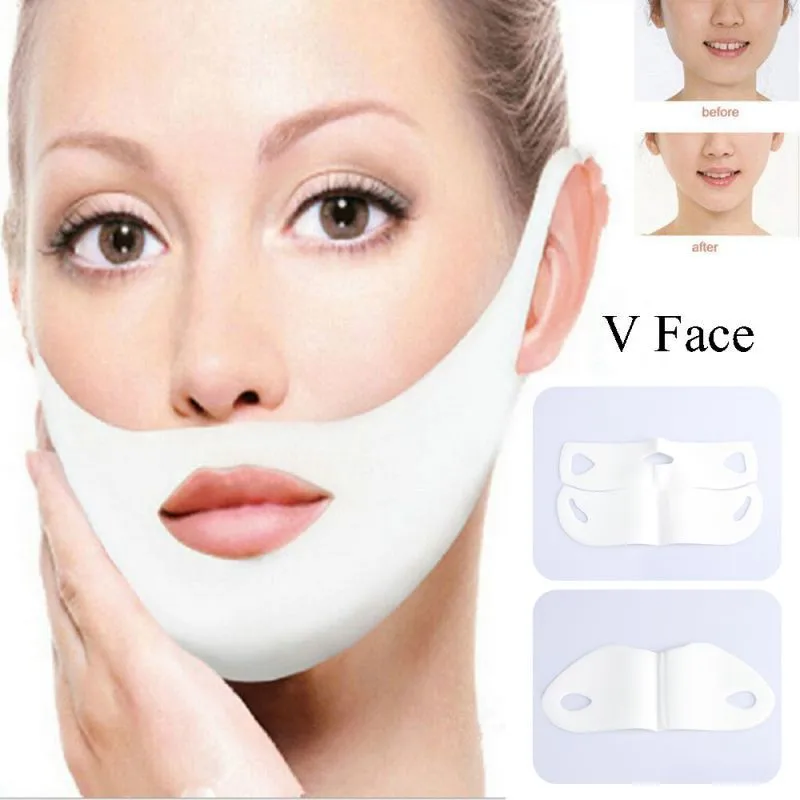

V Line Shaped Facial Gel Lifting Mask Collagen Double Hanging Ear Paste Hydrogel Firming Thin Anti-Aging Moisturizing