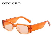 oec cpo square sunglasses women fashion steampunk sun glasses men retro goggle rectangle eyewear uv400 driving shades gafas