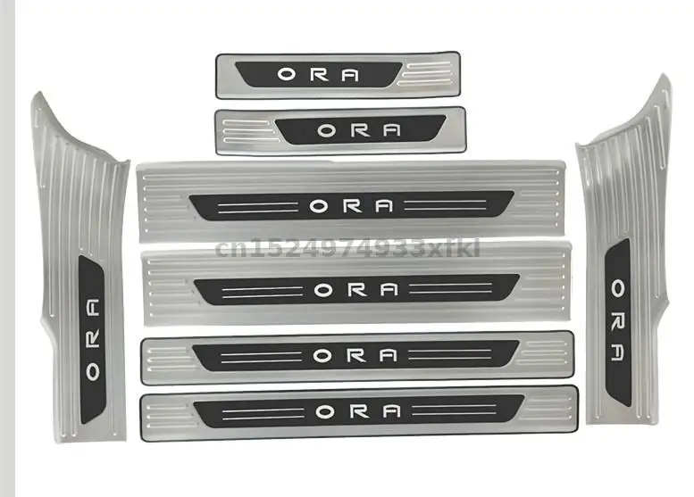 

Door Sill Cover Welcome Pedal Trim Car-styling For Changan Good Cat ORA 2021 4pcs/set High-quality stainless steel Accessories