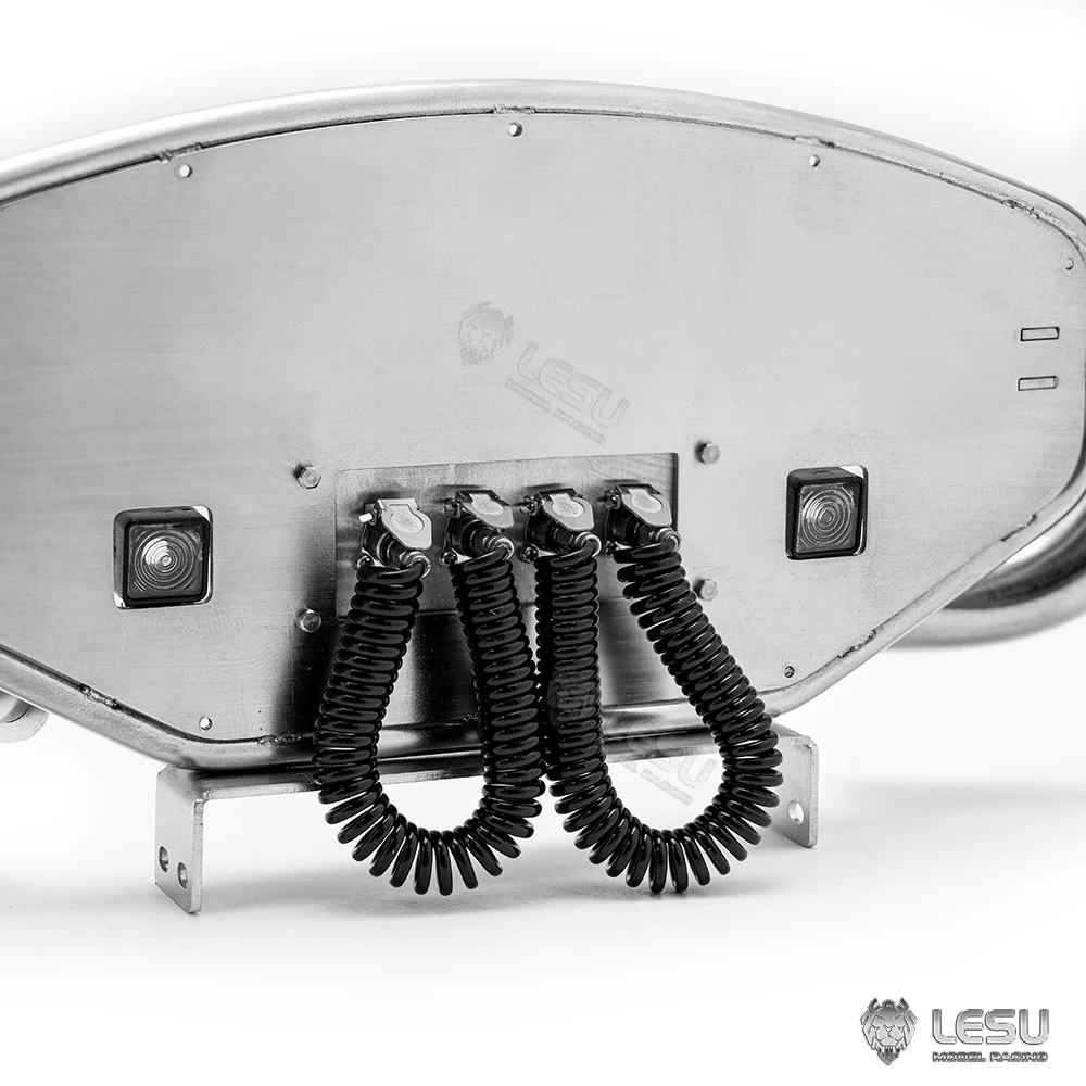 Выхлопная труба LESU1/14 Игрушечная модель грузовика в сборе двойной дымоход