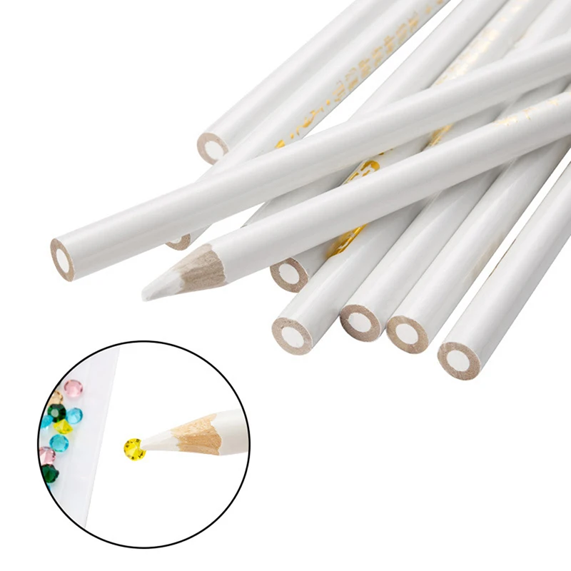 

2 Pcs Special Pencil Glass Leather Plastic Metal Porcelain Dotted Line Marking Woodworking Clothing Pencil White Pencil