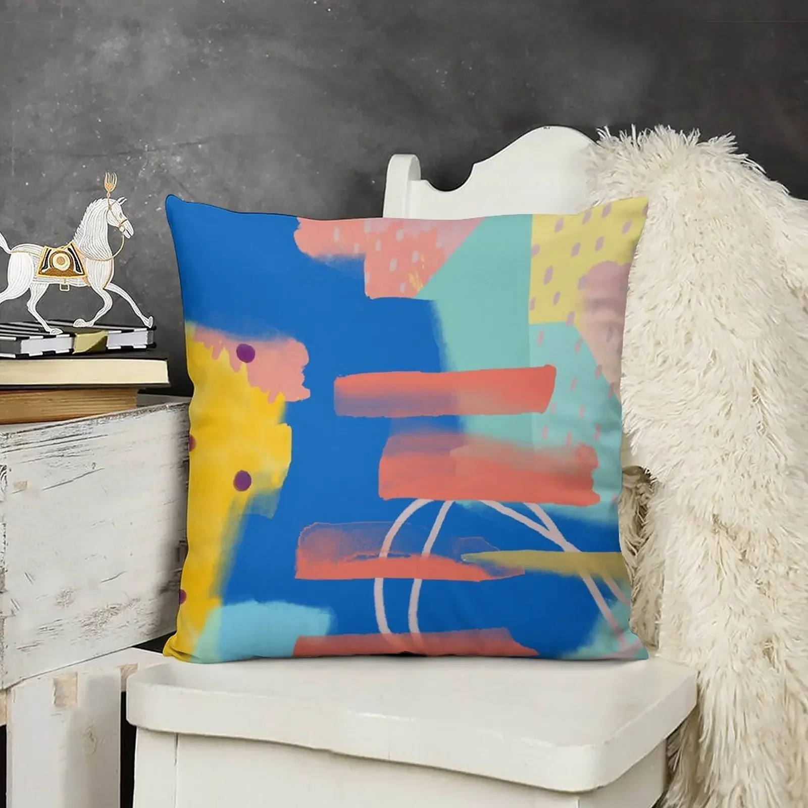 Summer Scandi Throw Pillow Sofa Cushions sleeping pillows pillow