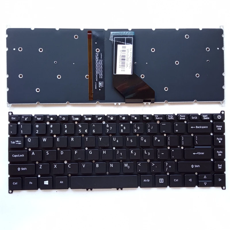 

US/RU English Laptop Keyboard for ACER Aspire 3 A314-33 A314-41 A514-51 A514-51KG A514-51G TMP40-51 SV04T-A84SB