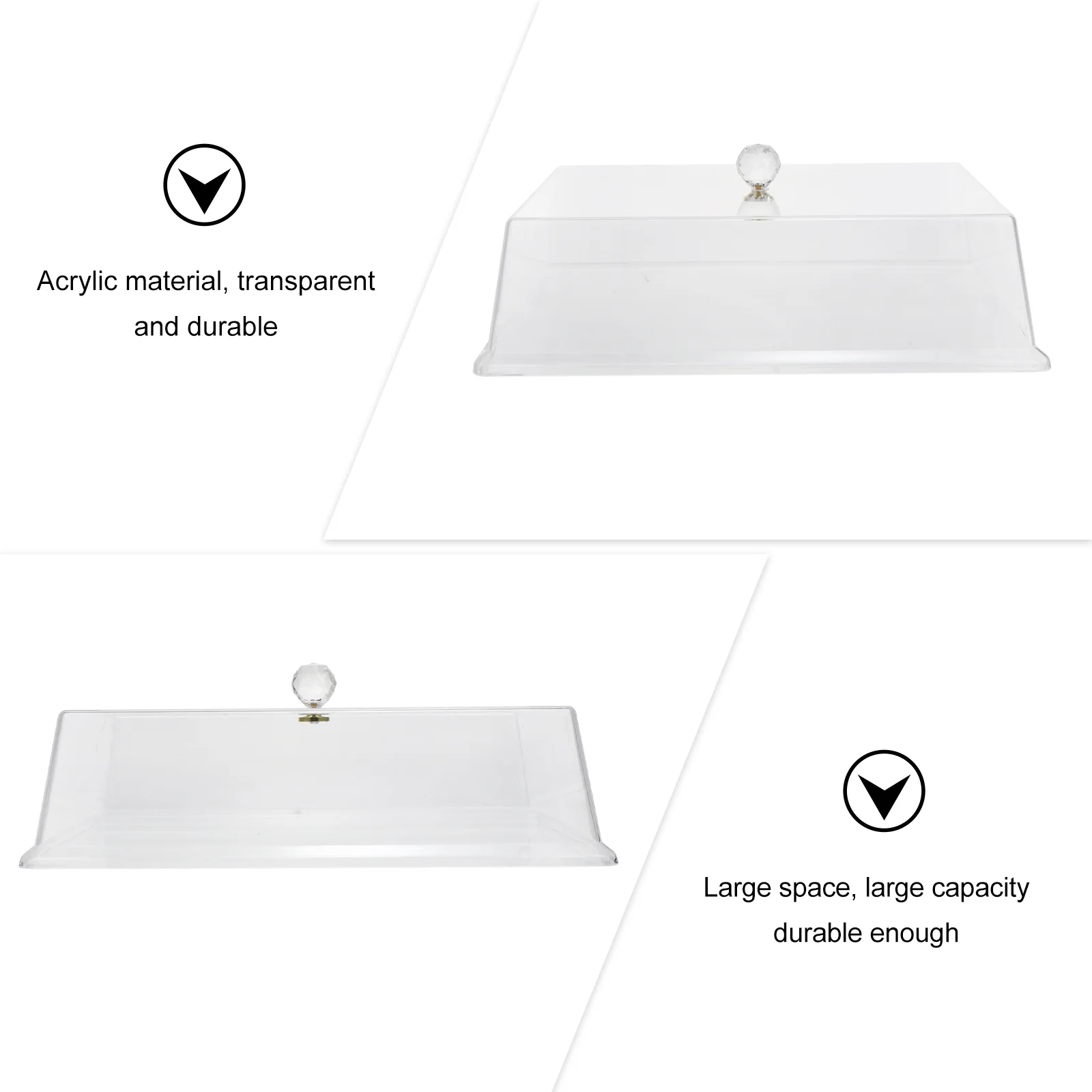 

Cover Dome Cake Covers Dessert Display Cloche Microwave Dish Plate Clear Picnic Net Transparent Storage Splatter Serving