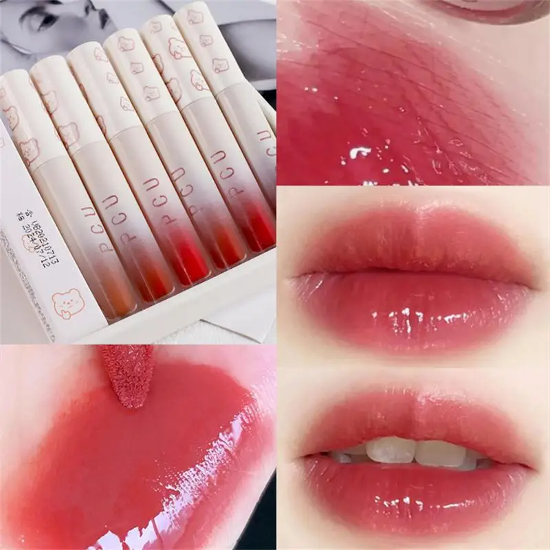 

Блестящий Блеск для губ ELECOOL, увлажняющая жидкая помада, мягкий гладкий не липкий блеск для губ, тинт для губ, женский макияж, корейская косме...