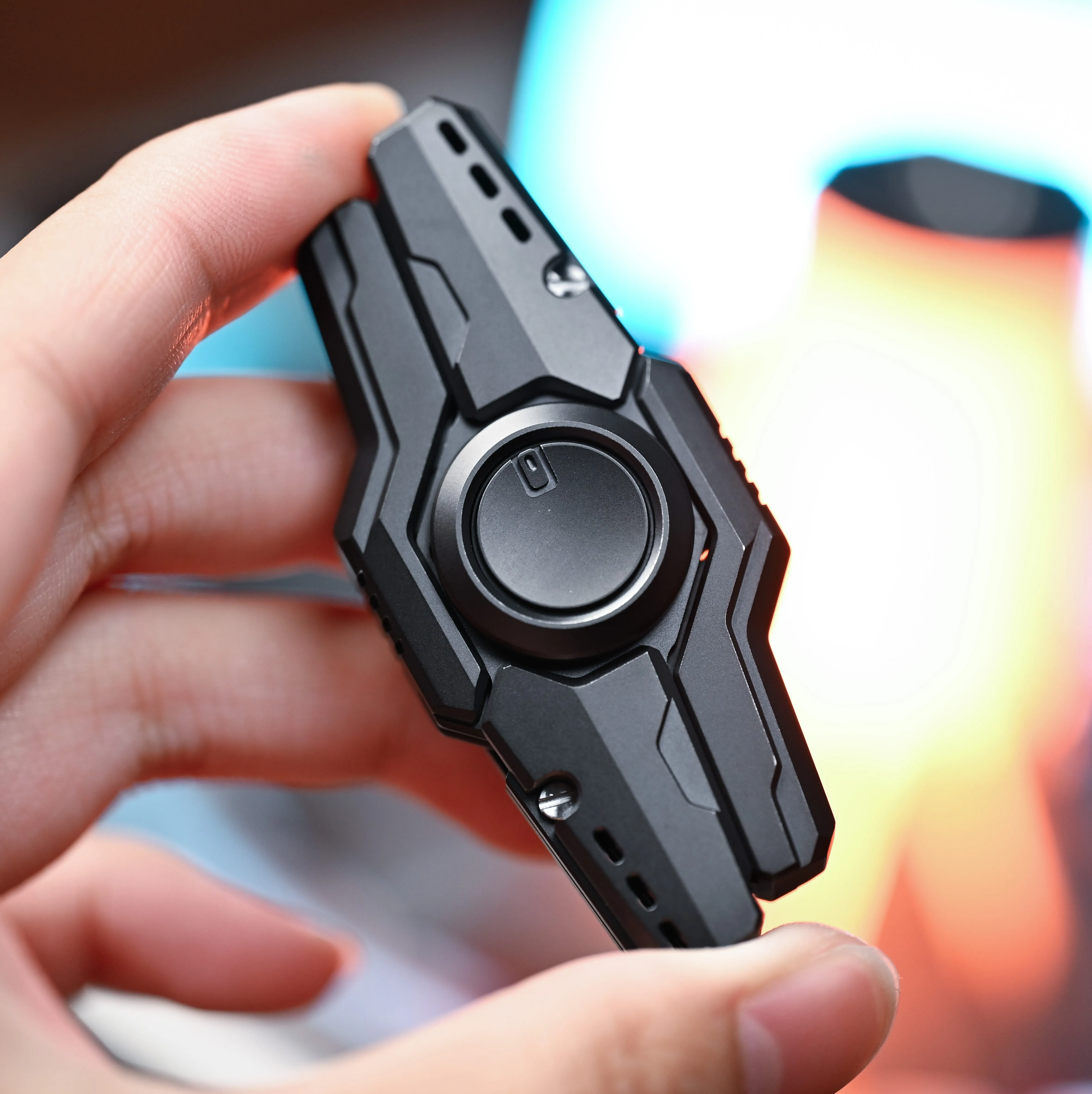 Cannon Fidget Spinner Decompression Finger Toy Portable Adult Ceremony EDC Titanium Alloy Sci-fi Gyro MFedc Limited enlarge