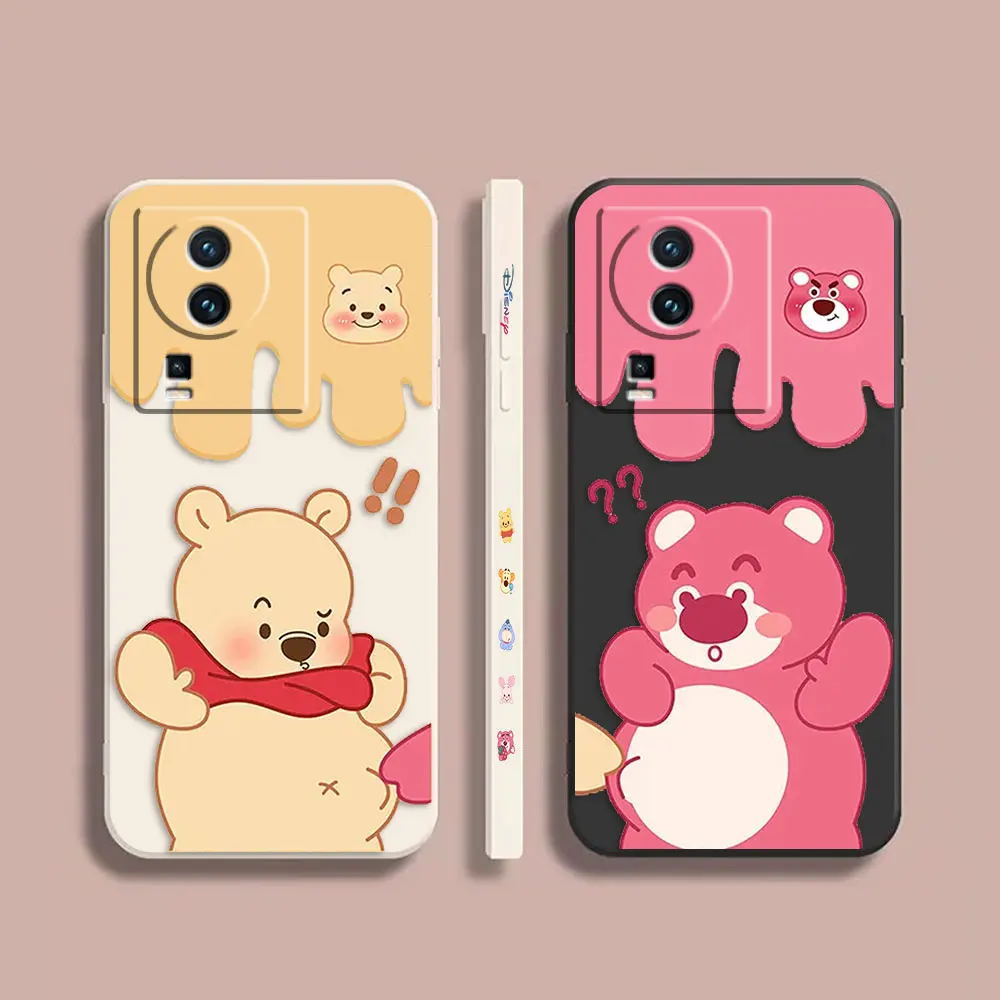 

Phone Case For VIVO IQOO 7 8 9 10 11 Pro 5G Z3 Z5 Z6 Z7 NEO3 5 5S 6 7 Case Cover Funda Cqoue Shell Capa Cartoon Lotso Pooh Bear