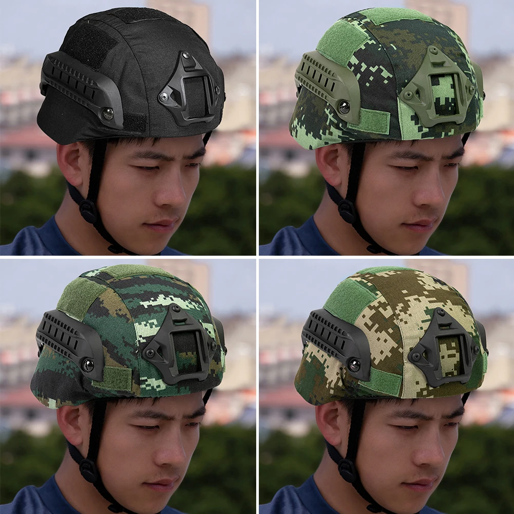 

Камуфляжный чехол для спортивного шлема 500D, нейлоновый чехол для шлема Molle, сетчатый дышащий ударопрочный чехол для CS, Аксессуары для тренировок и охоты